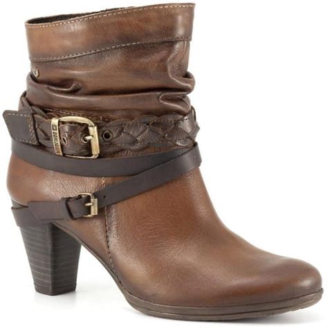 Pikolinos Woven Ladies Brown Leather Fashion Ankle Boot Boots From