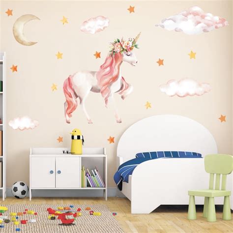 Unicorn Wall Stickers For Kids Room Unilovers
