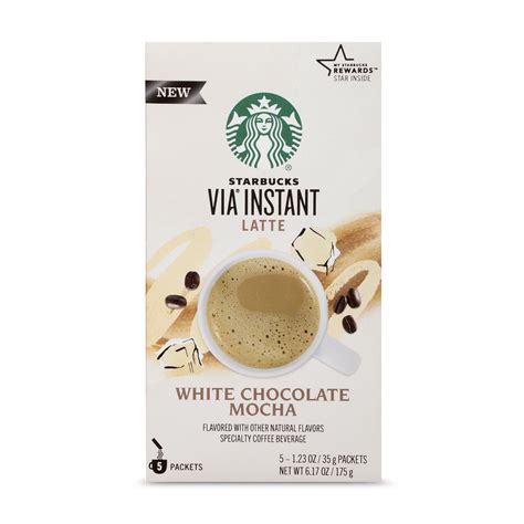 Starbucks Via White Chocolate Mocha Latte Medium Roast Instant Coffee