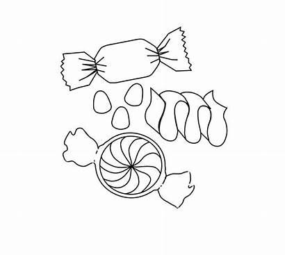 Candy Coloring Pages Printable Cotton Colouring Template