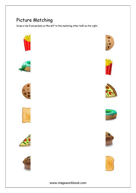 Picture Matching Worksheets For Preschool Free Logical Thinking