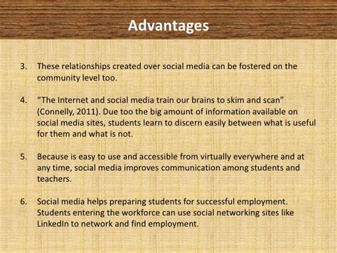 There are many reasons why someone may choose to take advantage of social networks online. Social media in education advantages & disadvantages