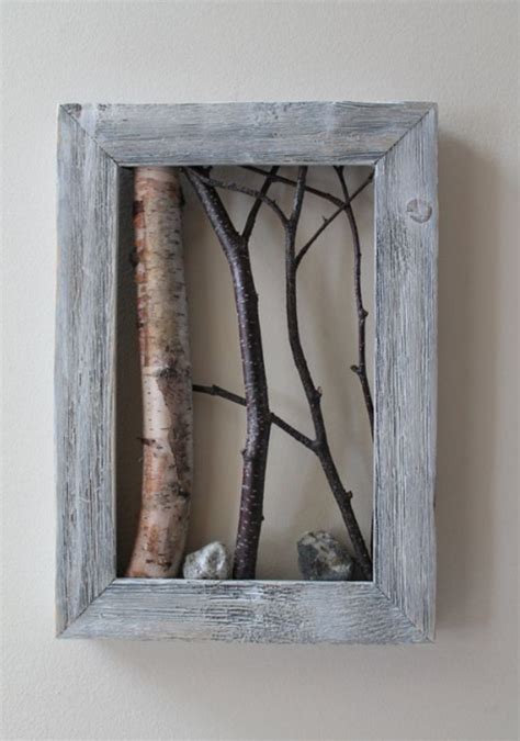 Diy Tree Branch Frame Ideas My Home Decor Guide Tree Bark Crafts