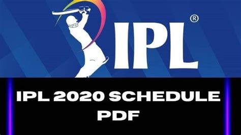 The first match of indian premier league 2021 will be played in between ipl 2020 winner mumbai indians and delhi capitals at mumbai stadium. IPL 2020 Schedule PDF | Cricket Worlds