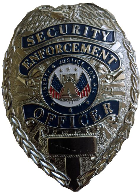 Deluxe Security Enforcement Officers Badge Novelty Item Emergency
