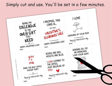 Coworker Valentine Funny Valentine Card Office Valentine Etsy