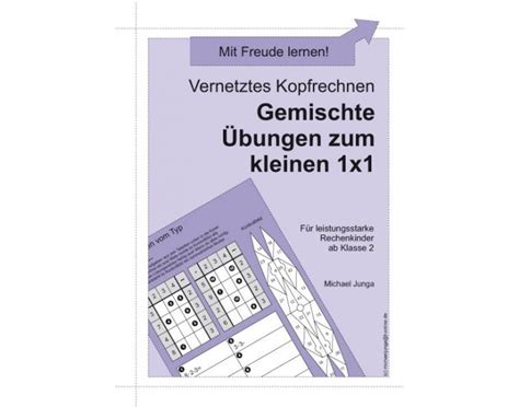 Vor allem später beim schriftlichen multiplizieren ist es wichtig, das kleine einmaleins zu beherrschen. Vernetztes Kopfrechnen Übungen zum 1x1 PDF - k2-verlag.ch