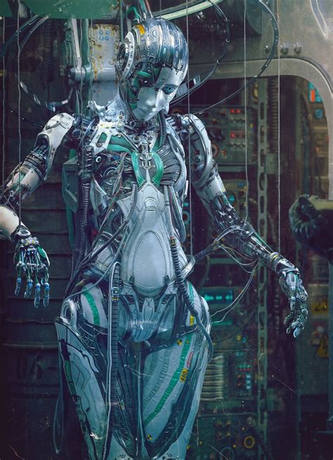 Science Fiction Futuristic Robot Machine Artstation Artwork