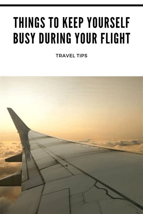 7 Simple Things To Keep Yourself Busy During Your Flight