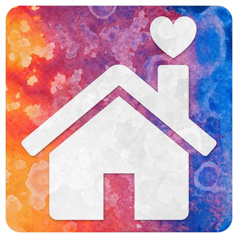 Abstract Acrylic Icon Home Is Where The Heart Is Flickr