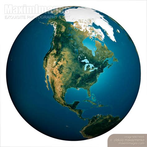 Image Of Earth Globe Map Of North America Stock Image Mxi19005