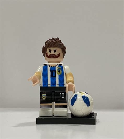 Figura Fútbol Messi Argentina Lego Souvenirs Vintage Football