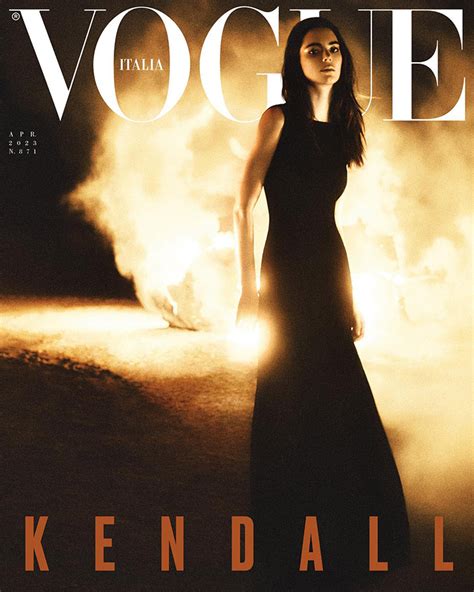Kendall Jenner Covers Vogue Italia April Issue