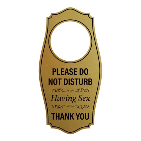 Signs Bylita Please Do Not Disturb Having Sex Thank You Door Hanger