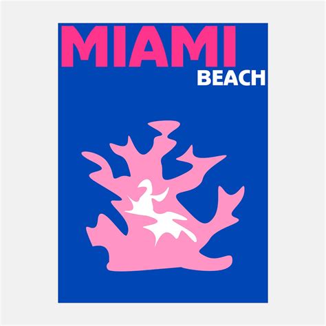 Miami Beach Print By Julia Santos Dorm Essentials 16x20 Dormify