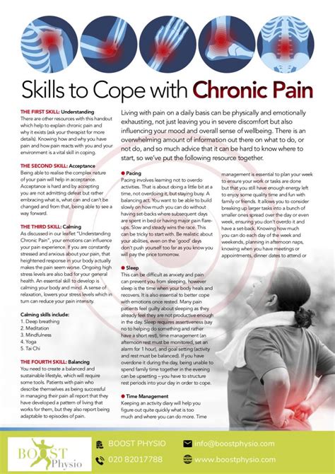 Chronic Pain 8 Coping Skills Chronic Pain 8 Coping Skills Boost