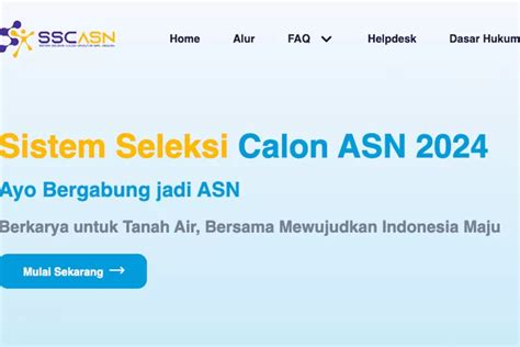 JAM BERAPA LINK Pendaftaran CPNS 2024 SSCASN sscasn.bkn.go.id Dibuka