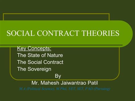 Social Contract Theory Ppt