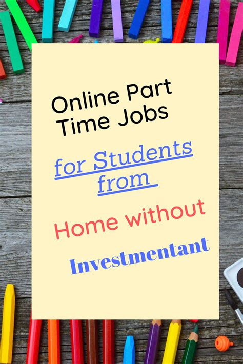 5 Online Part Time Jobs for Students from Home without Investment
