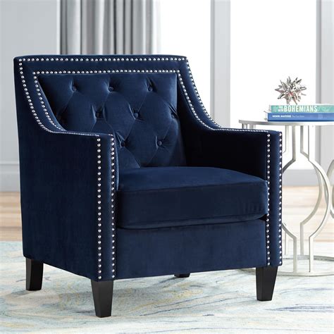 Best buy customers often prefer the following products when searching for navy blue office chairs. Tiffany Navy Blue Tufted Armchair in 2020 | Blue accent ...