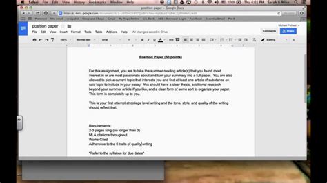 The format of each positions paper, or position paper template, varies from conference to conference. Position Paper - YouTube