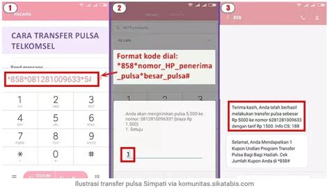 Cara transfer pulsa 3 ke sesama 3 (tri) sangat cepat & mudah! Cara Transfer Pulsa Semua Operator Indonesia (Lengkap ...