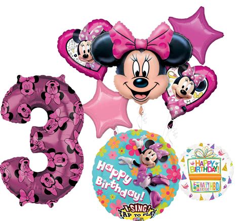 Minnie Mouse Party Supplies 3rd Birthday Happy Helper Sing A Tune