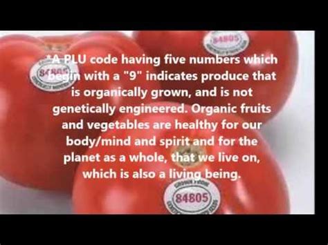 Fruit & Vegetable PLU Codes Explained - YouTube