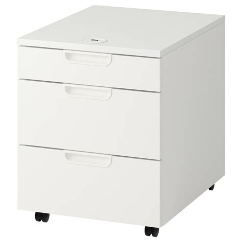 Durch das häufige öffnen und schließen leiern die schranktürscharniere mit der zeit aus. Galant Schubladenelement Auf Rollen Weiss Ikea Osterreich