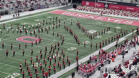 2021 Ohio State University Spring Game Athletic Band Halftime Show Youtube