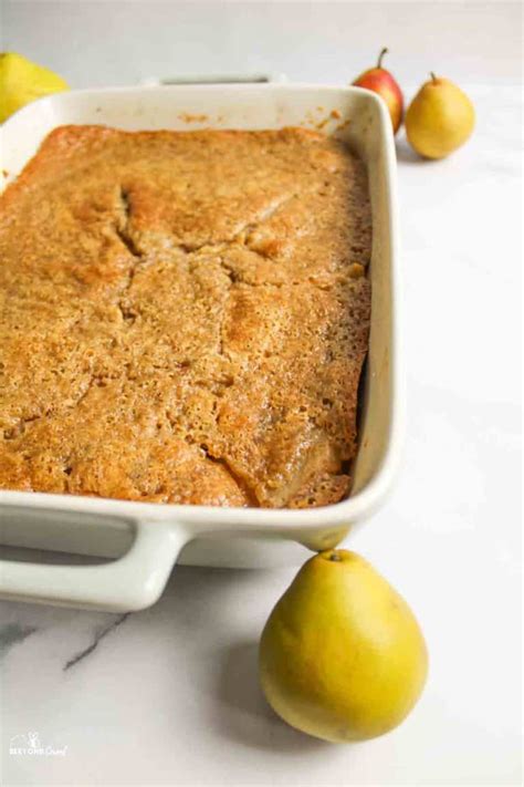 Easy Spiced Pear Cobbler Beeyondcereal