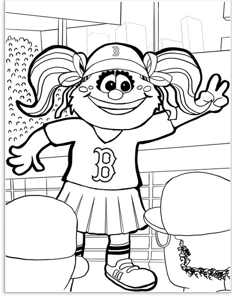 Printable Boston Red Sox Coloring Pages Pdf Ideas