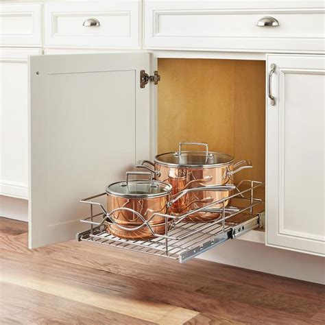 Racks impressive home depot cabinet doors for your kitchen. Home Decorators Collection 14 in. W Wire Pull-Out Basket ...