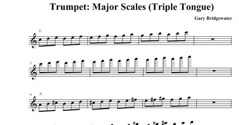 It is one of the most popular guitar scales. Trumpet: Trumpet: Major Scales (Triple Tongue)