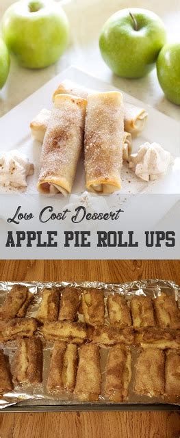 Baked Apple Pie Roll Ups Recipe Delicious Low Cost Dessert Recipes