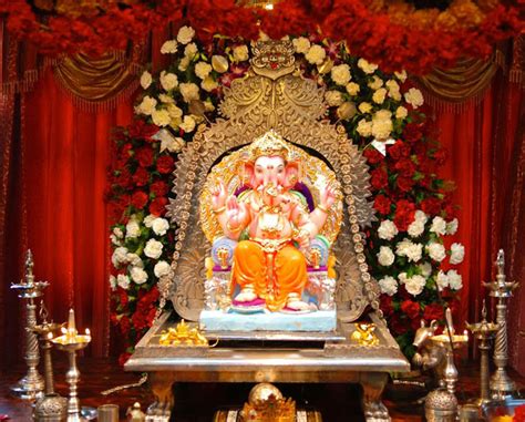 Another beautiful thermocol pooja mandap for ganesh chaturthi. Ganesh Chaturthi 2018 Festival | Decoration And ...