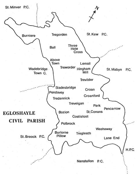 Parish Map Egloshayle Parish Council