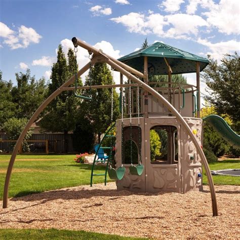 Lifetime Shipwell Adventure Tower Swing Set - Earthtone ...