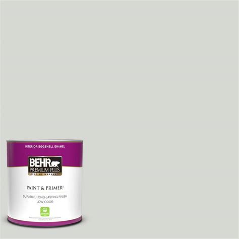 Behr Premium Plus Qt Ppu Misty Coast Eggshell Enamel Low Odor