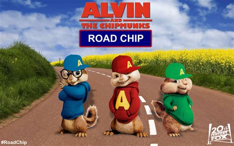 Alvin and the Chipmunks 4 Road Chip Postcard - Alvin and the Chipmunks