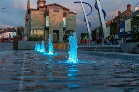 Led Fountains Revitalise Lisburn Town Centre Fountains Direct Esi