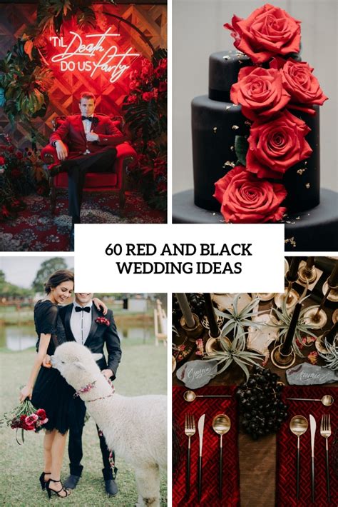 60 Red And Black Wedding Ideas - Weddingomania