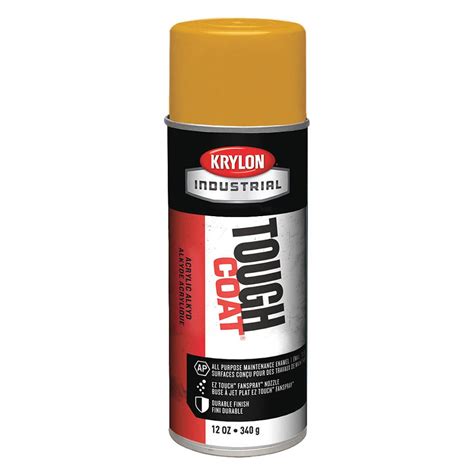 Krylon Industrial Tough Coat 10090 Federal Highway Yellow Gloss Acrylic