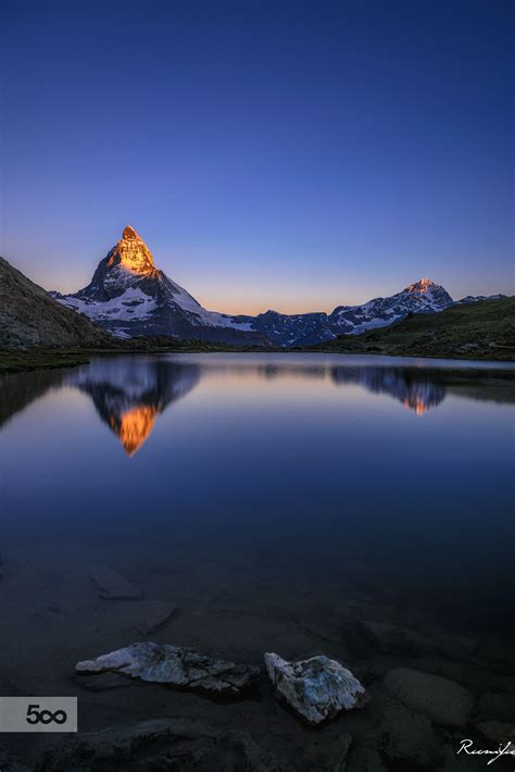 The Sunrise At Matterhorn Nice Views Beautiful Landscapes Matterhorn