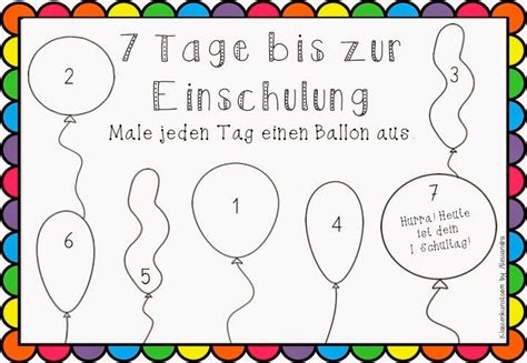 Kostenlose lieferung für viele artikel! *FREEBIE* Countdown Schulanfang - Klassenkunst