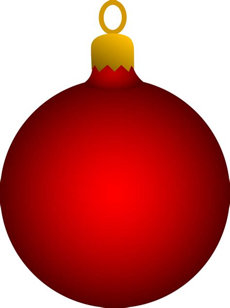 Red Christmas Tree Ornament - Free Clip Art png image