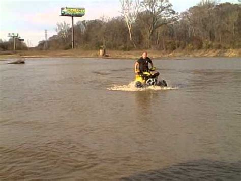 There will be another (3rd) attempt at a world record by the time this campaign is over. Can Am Renegade 1000 deep water crossing wheelies - YouTube