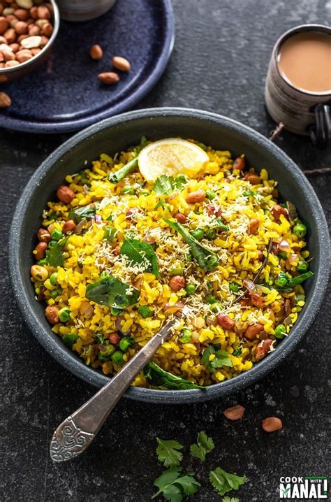 Poha Is Popular Indian Breakfast Made With Flattened Rice That Is