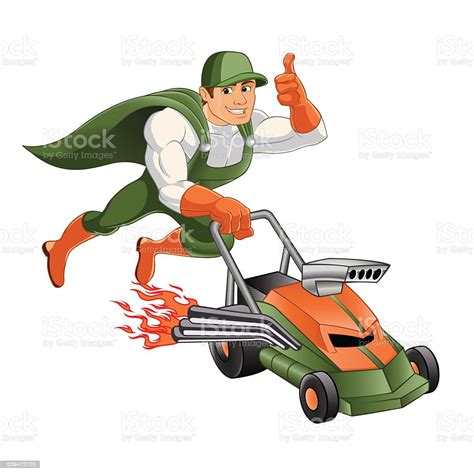 Transparent lawn mower clip art. Handyman Lawn Mowerhero Handyman Stock Illustration ...