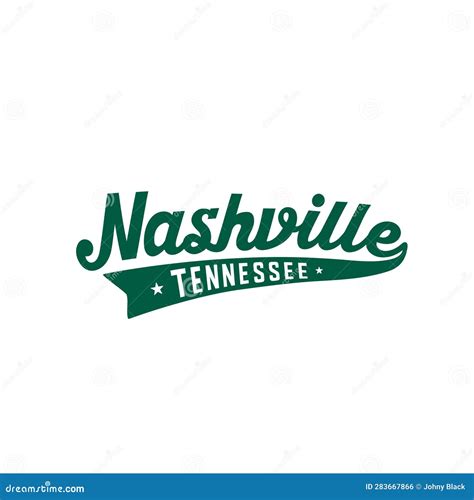 Nashville, Tennessee Lettering Design. Nashville Typography Design